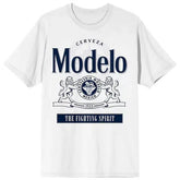 Men's Modelo Logo Beer Short Sleeve White T-Shirt